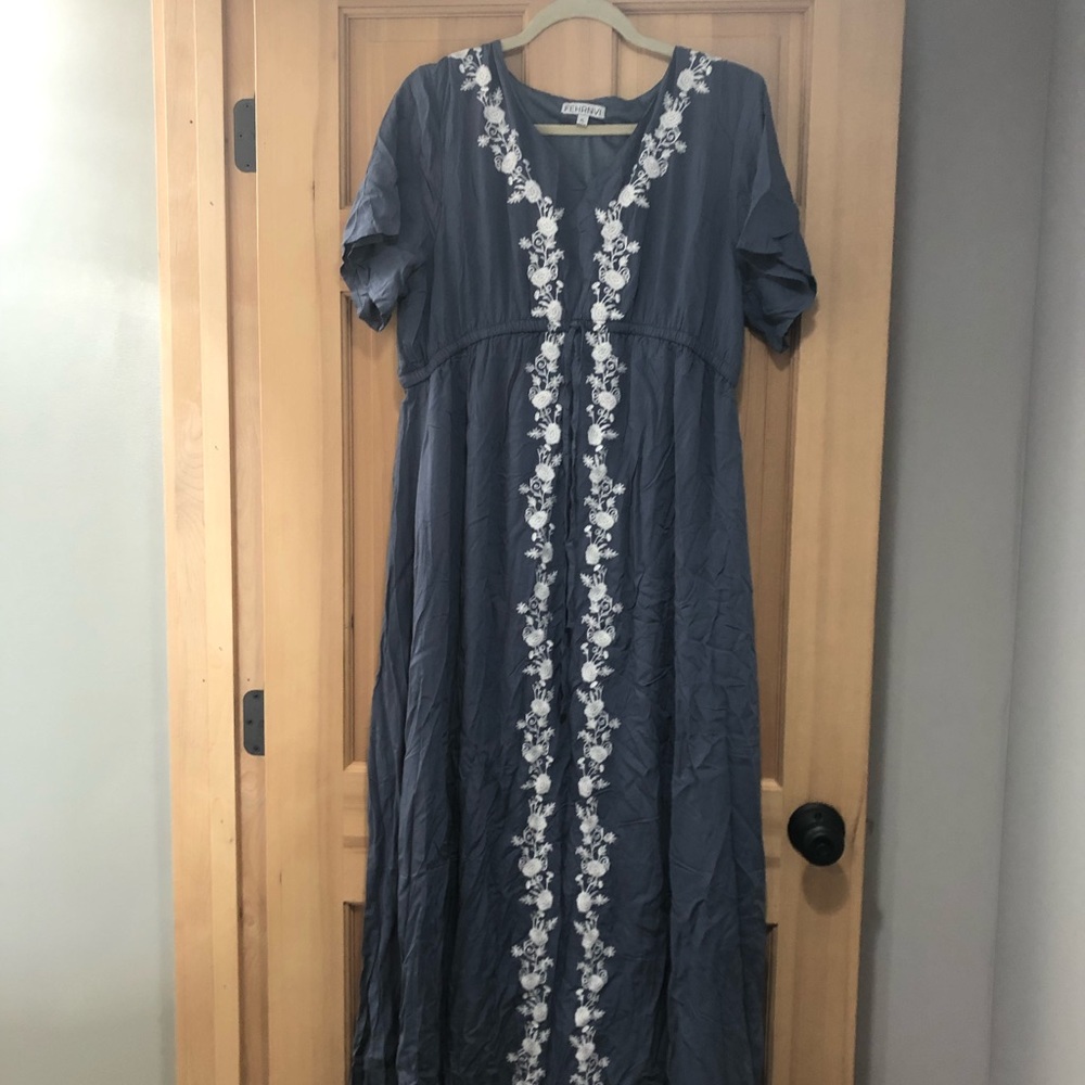 Light blue maxi dress
